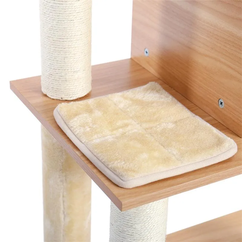 Modern Cat Tree Tower for Indoor Cats with Hammock