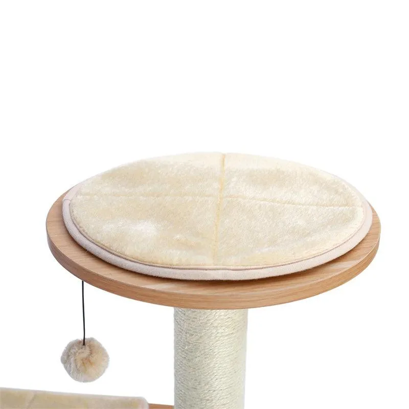 Modern Cat Tree Tower for Indoor Cats with Hammock