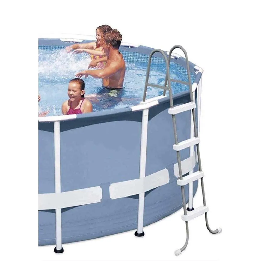 (NET) Intex 28066 Galvanized Steel Pool Ladder 122cm