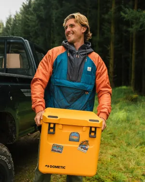 Oceanic Recycled Insulated 1/2 Zip Jacket - Tidal Blue/Burnt Orange