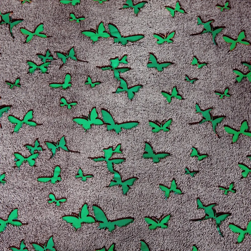 [OPEN BOX] KANGURU Blanket With Sleeves and a Pocket - Butterflies - Deluxe Glow