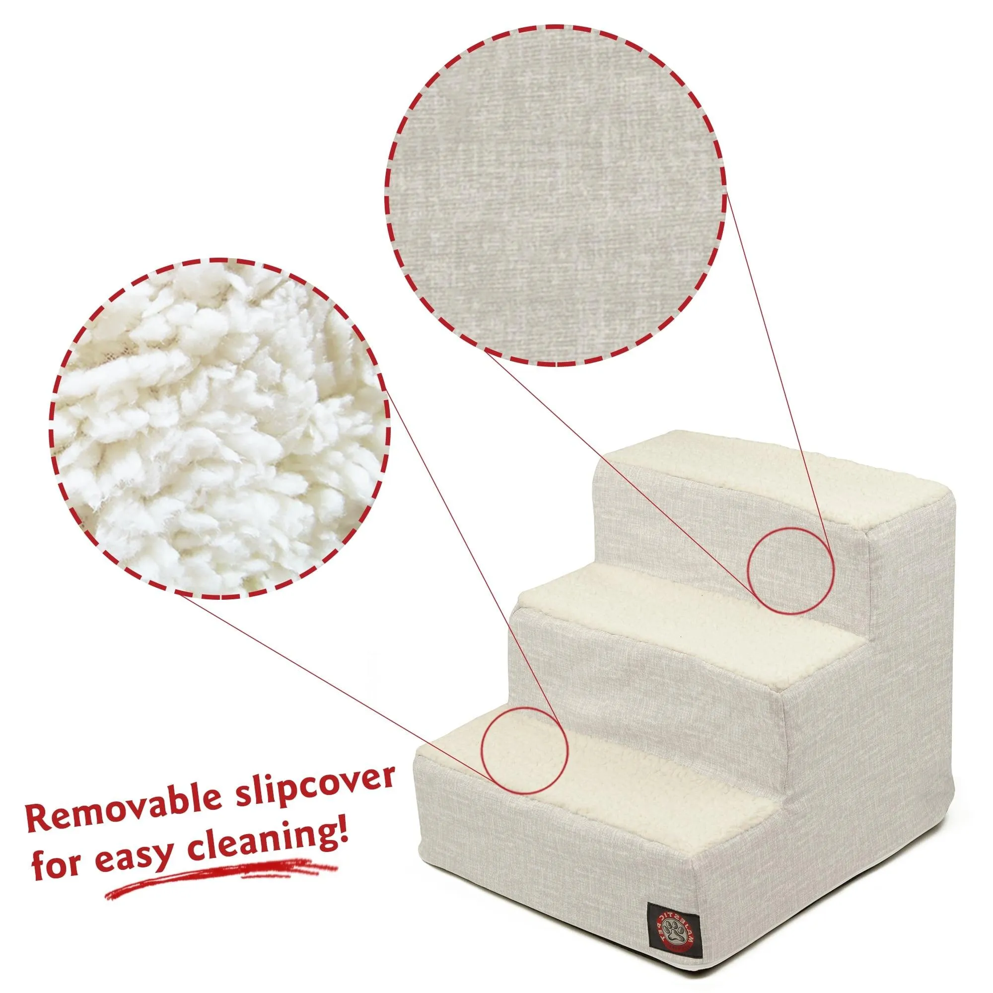 Palette Heathered 3 Steps Pet Stairs (Heavy Duty)