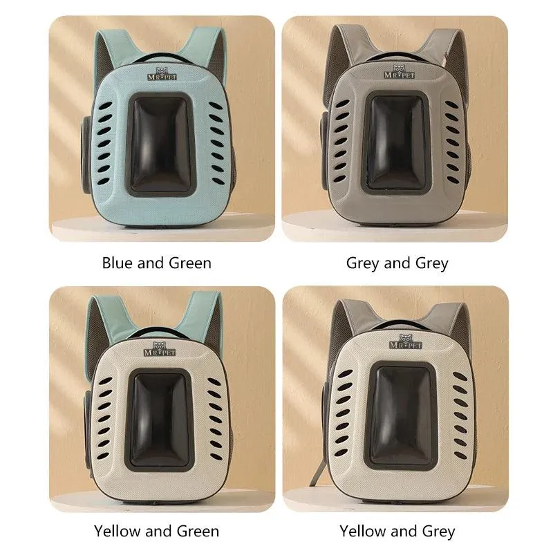 Pet Cat Carrier Backpack Breathable Cat Travel Outdoor Shoulder Bag For Small Dogs Cats Portable Packaging Foldable Pet Supplies