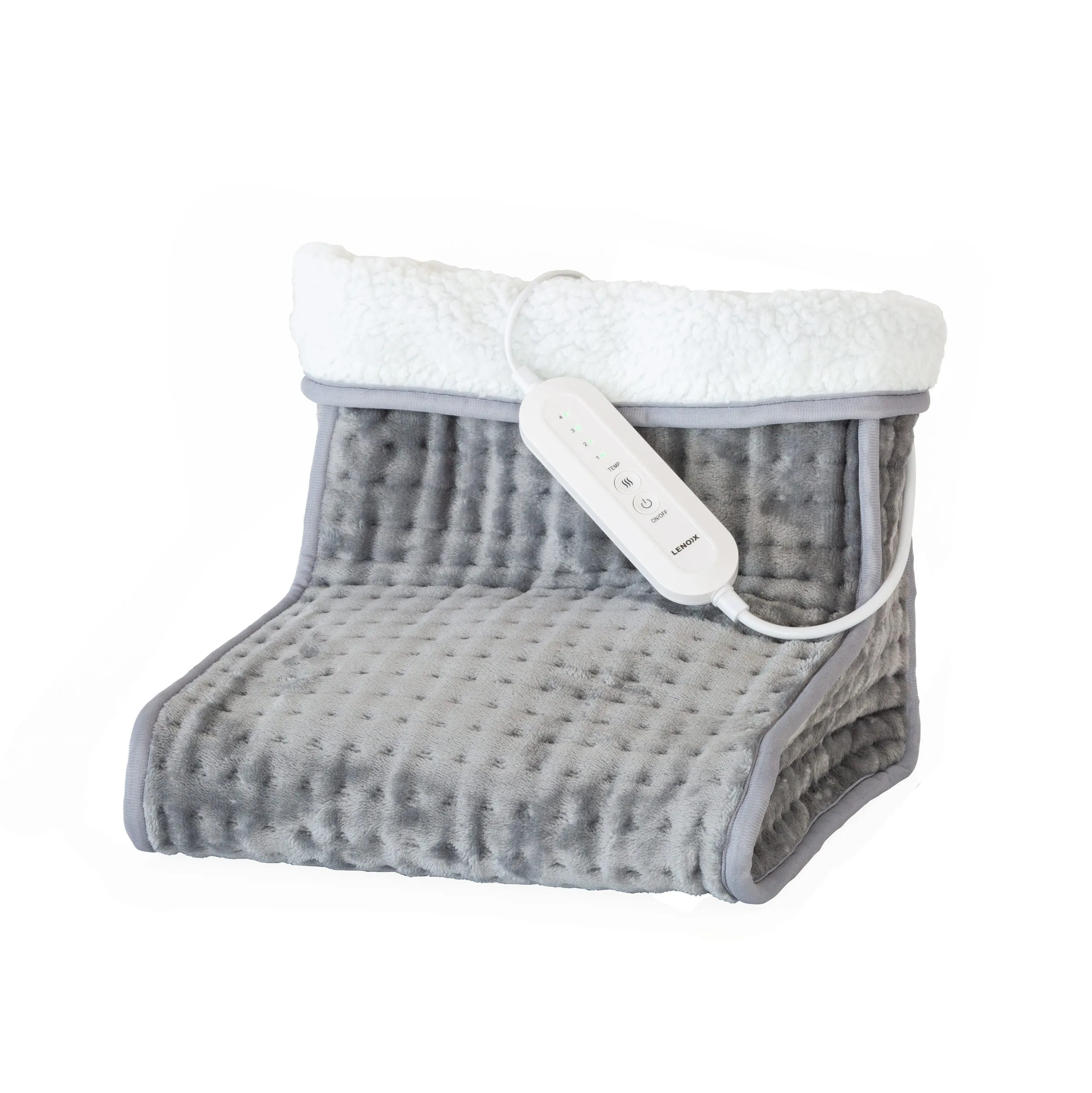 Plush flannel fleece Foot Warmer with 4 Temperature Settings