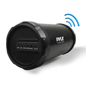Portable Bluetooth Wireless Boombox Stereo System, Built-In Rechargeable Battery, Aux (3.5Mm) Input