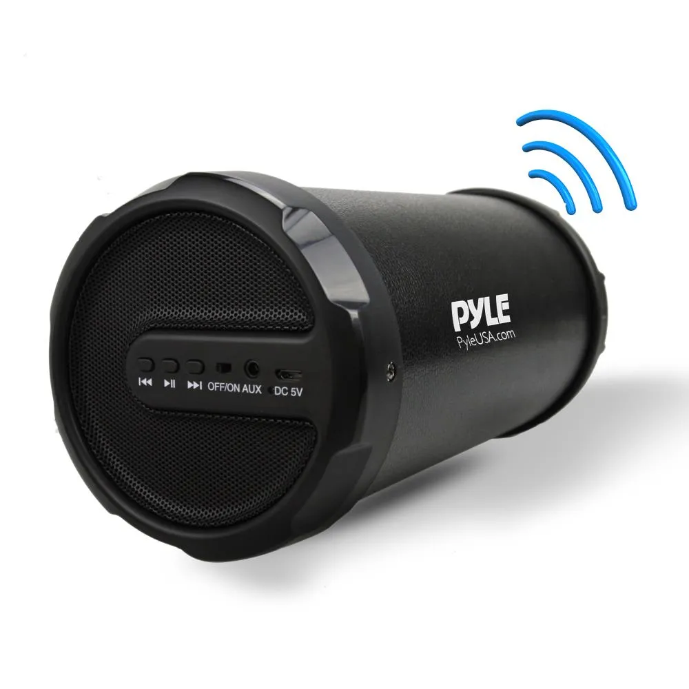 Portable Bluetooth Wireless Boombox Stereo System, Built-In Rechargeable Battery, Aux (3.5Mm) Input