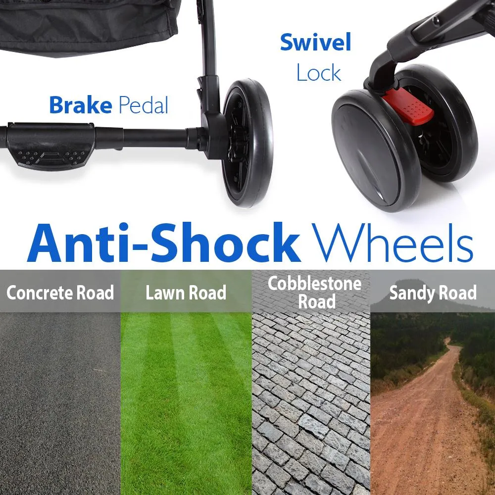 Portable Folding Baby Stroller - Compact & Portable Stroller