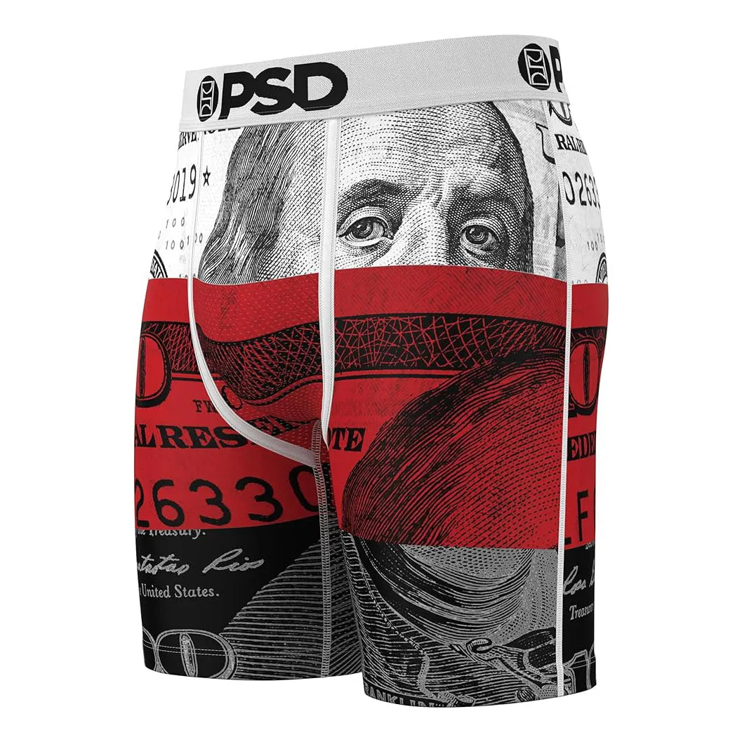 PSD Men's Multicolor 7 Inch Inseam Breathable And Supportive With Moisture-Wicking Fabric Luxury Print Boxer Briefs Small Underwear (Knit) - 224180220-MUL-S