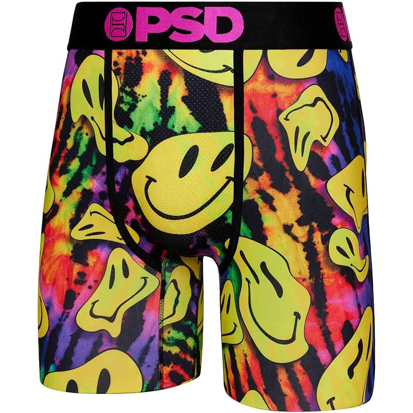 PSD Men's Multicolor Moisture-wicking Fabric Happy Trip Boxer Brief Large Underwear - 423180030-MUL-L