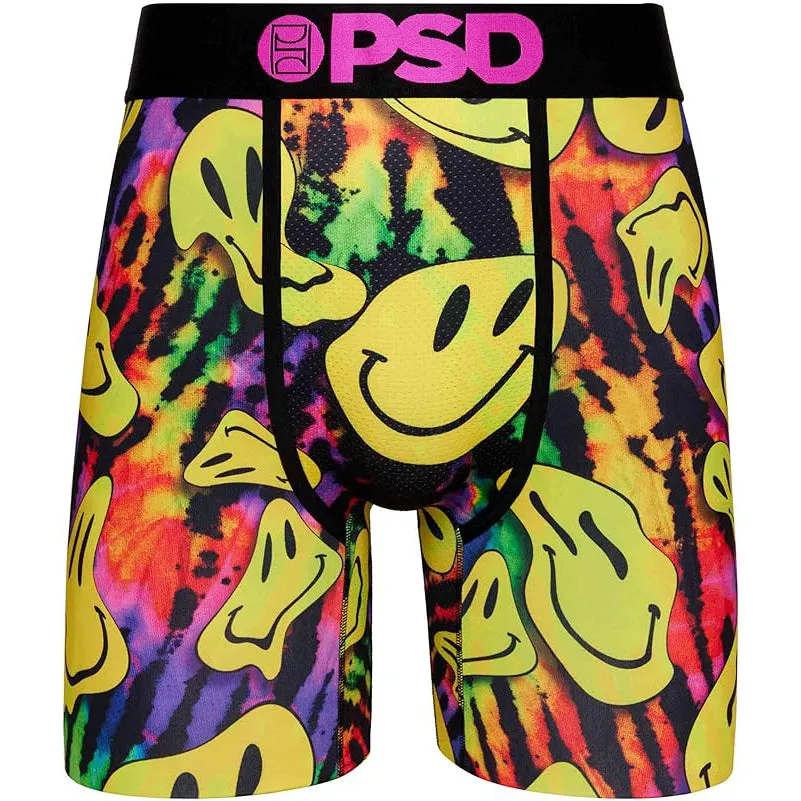 PSD Men's Multicolor Moisture-wicking Fabric Happy Trip Boxer Brief Large Underwear - 423180030-MUL-L