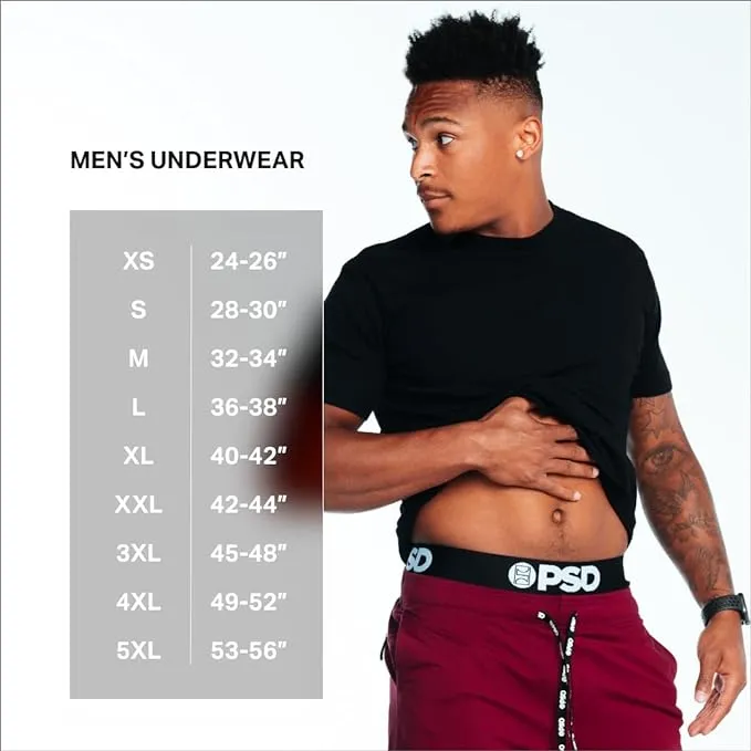 PSD Men's Multicolor Moisture-wicking Fabric Happy Trip Boxer Brief Large Underwear - 423180030-MUL-L