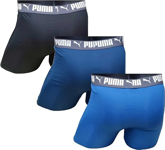PUMA Men's 3-Pack Performance Boxer Briefs