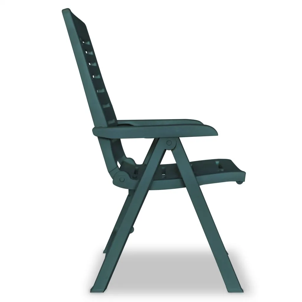 Reclining Patio Chairs Outdoor Stack Dining Chair with Armrest Plastic
