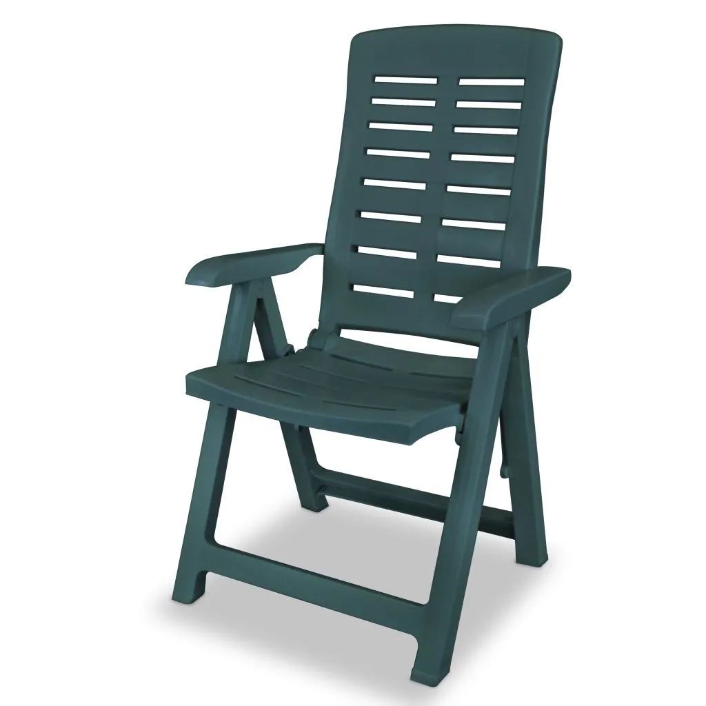 Reclining Patio Chairs Outdoor Stack Dining Chair with Armrest Plastic