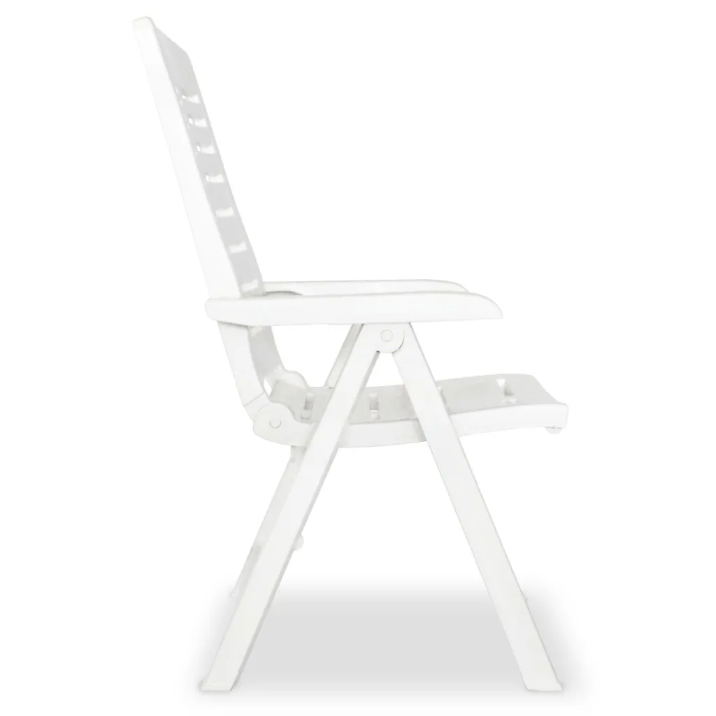 Reclining Patio Chairs Outdoor Stack Dining Chair with Armrest Plastic