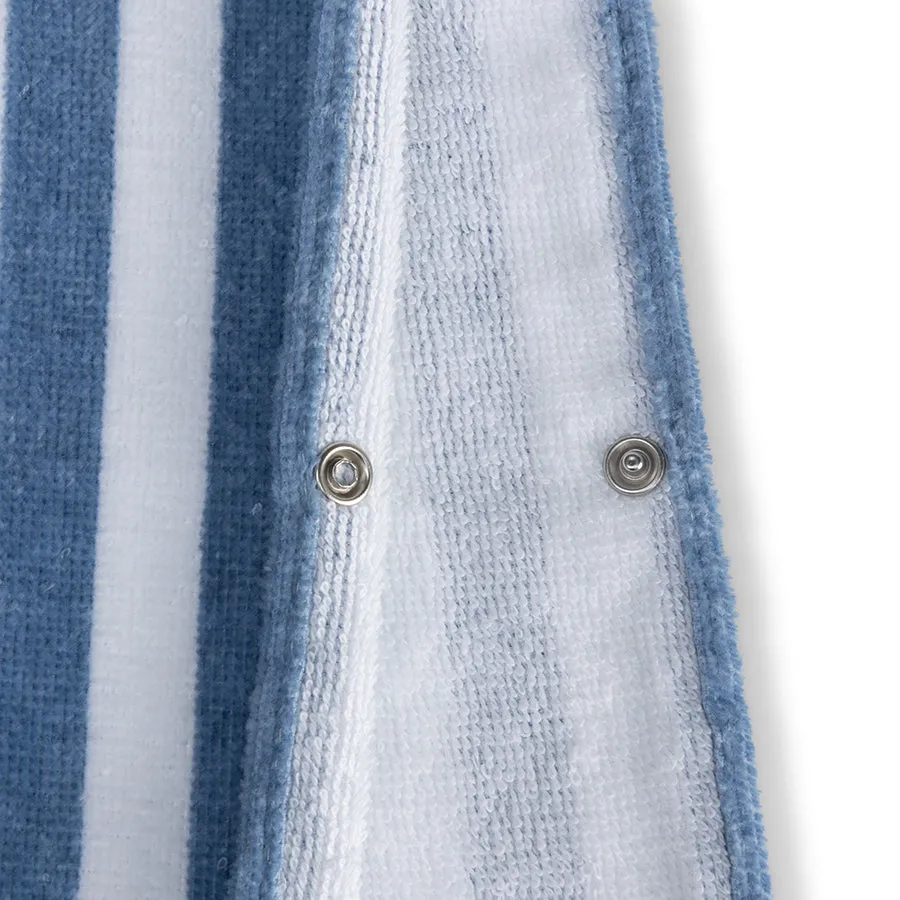 Roamer | Blue Cotton Beach Poncho 65 x 65 cm