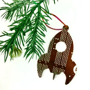 Rocket Circuit Board Ornament