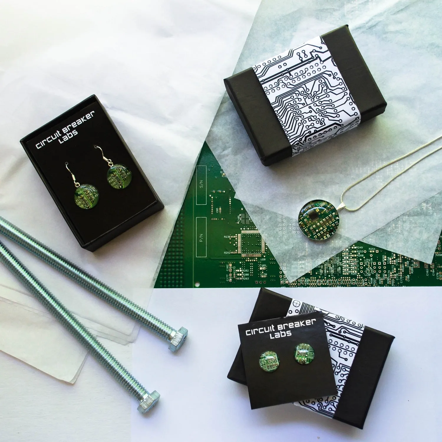 Rocket Circuit Board Ornament