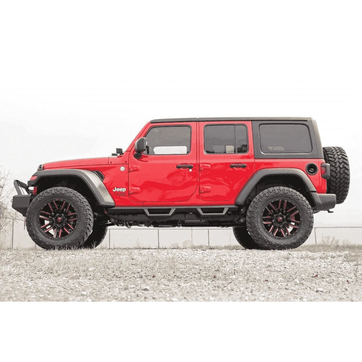 Rough Country Jeep Wrangler JL Fabricated Drop Steps | 4-Door (FREE SHIPPING TO LOWER 48)