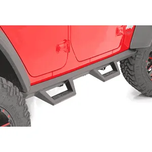 Rough Country Jeep Wrangler JL Fabricated Drop Steps | 4-Door (FREE SHIPPING TO LOWER 48)