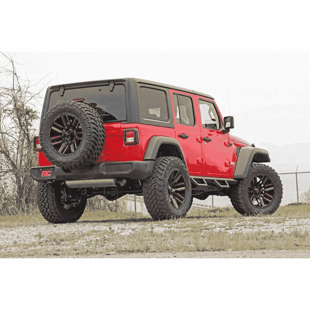 Rough Country Jeep Wrangler JL Fabricated Drop Steps | 4-Door (FREE SHIPPING TO LOWER 48)