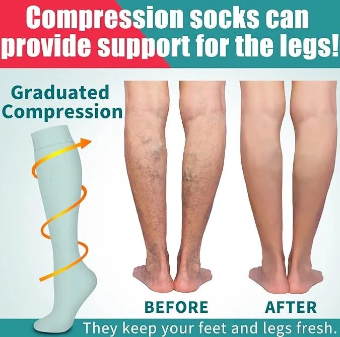 ROYALUCK New Compression Socks 3 Pairs Set Sports Socks