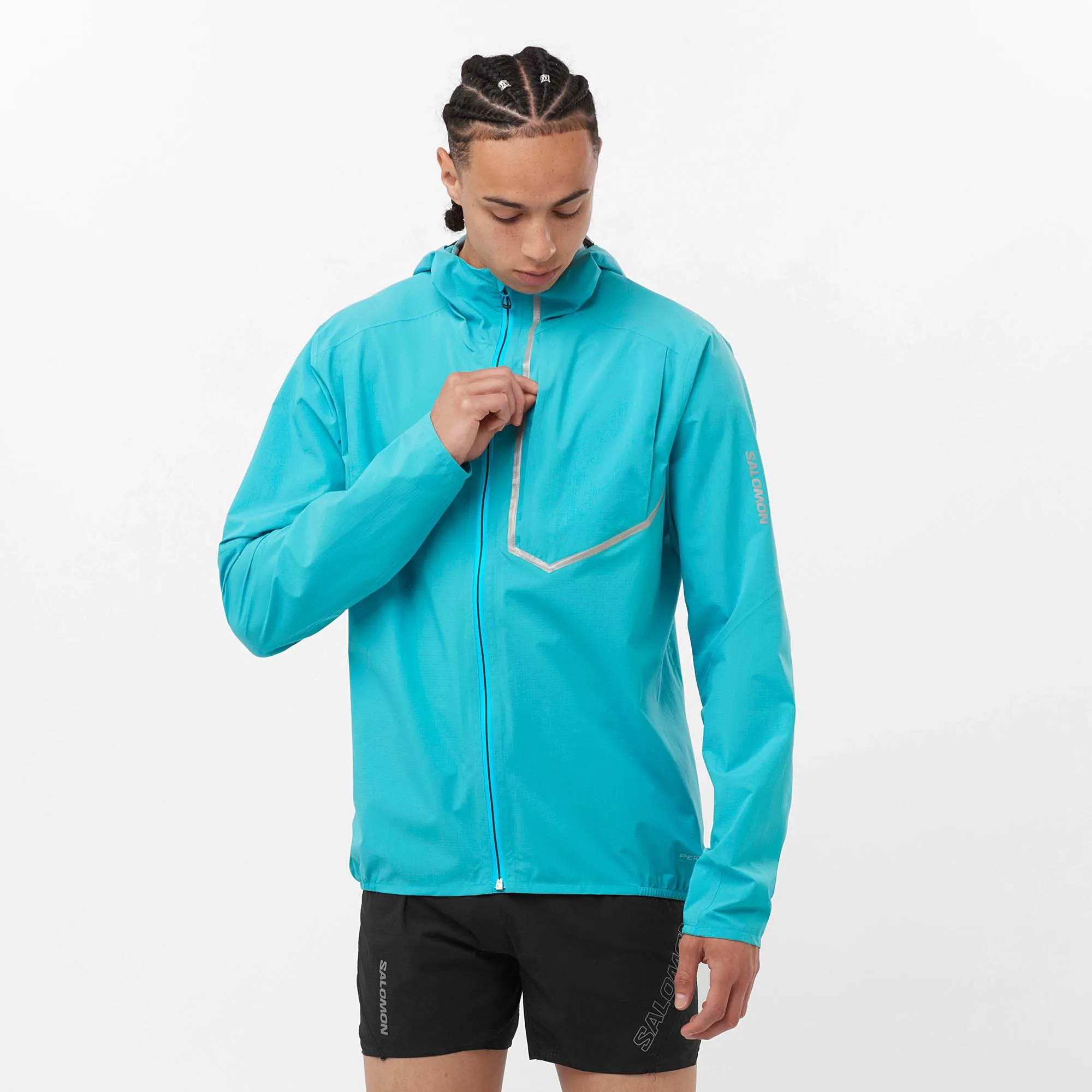 Salomon | Men's Bonatti Trail Jacket - Peacock Blue
