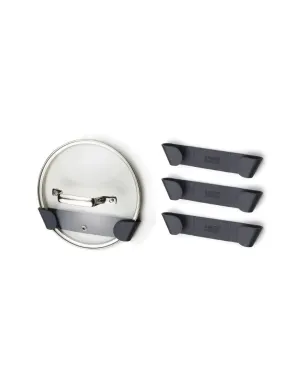 Self Adhesive Wall Mount Polypropylene Pot & Pan Lid Holders | Set Of 4