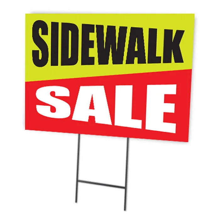 Sidewalk Sale Full Color Double Sided Sign
