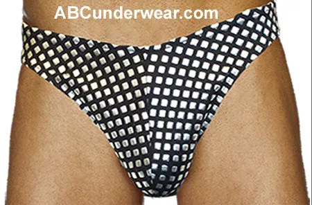 Silver Cube Bikini Swimsuit