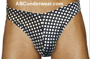 Silver Cube Bikini Swimsuit