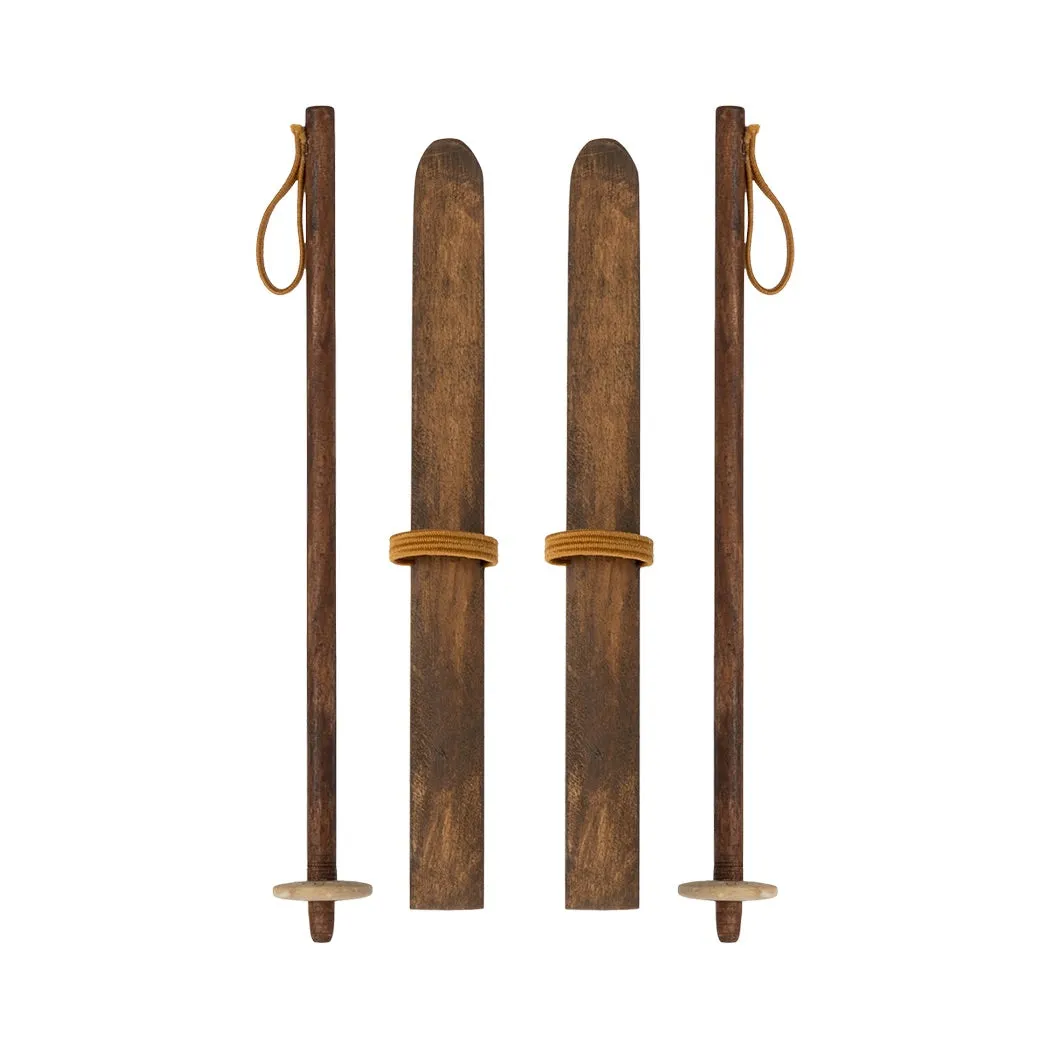 Ski and ski poles, Mum & Dad mouse