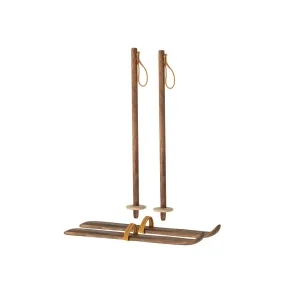 Ski and ski poles, Mum & Dad mouse