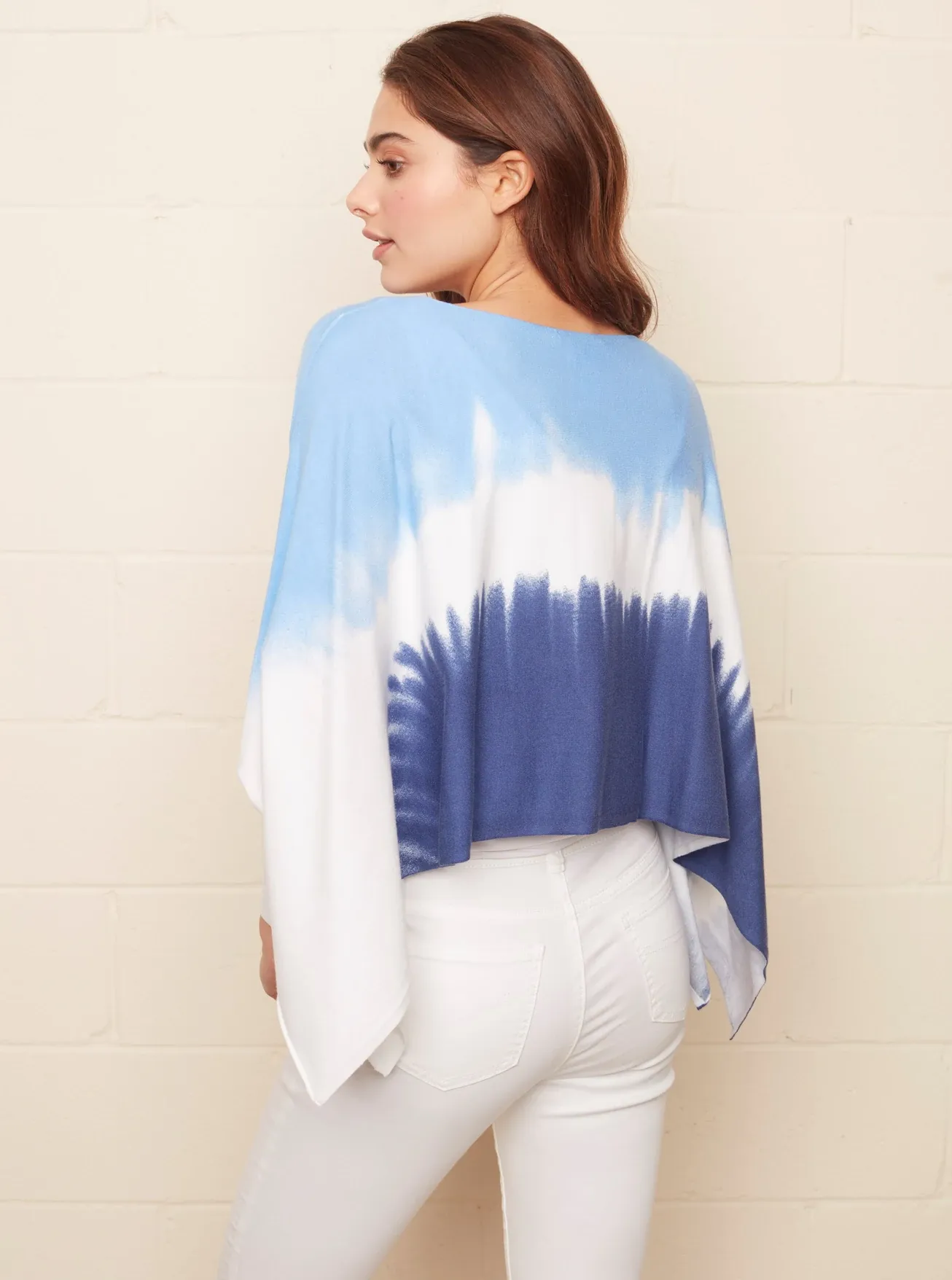 Square Printed Sweater [Denim-C2405]