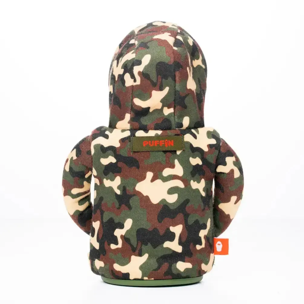 The Hoodie Insulated Can Cooler | Woodsy Camo   Puffin Red | Puffin Drinkwear