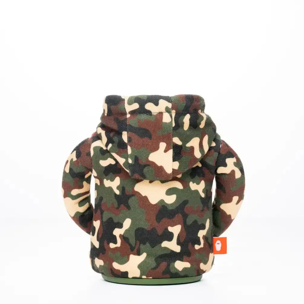 The Hoodie Insulated Can Cooler | Woodsy Camo   Puffin Red | Puffin Drinkwear