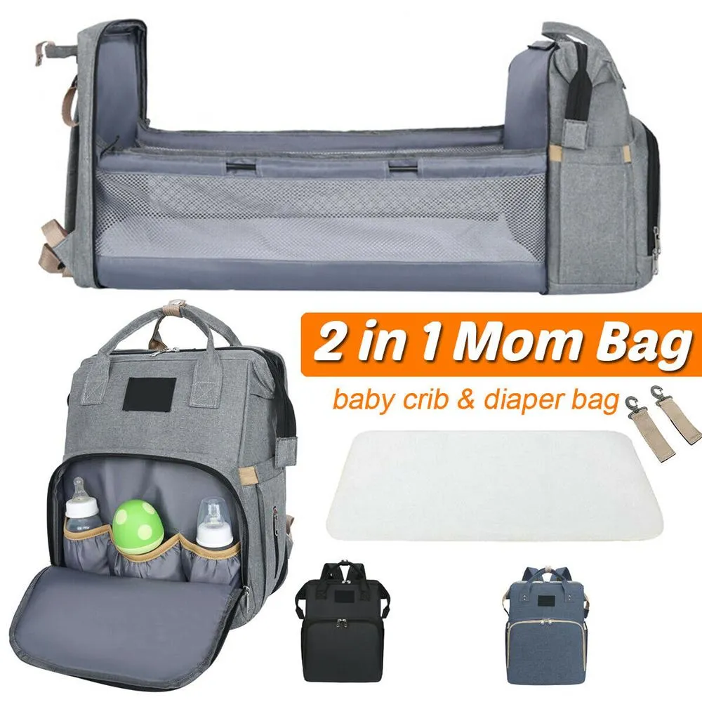 Travel Diaper Bag with Baby Bed – Versatile Baby Gear Solution