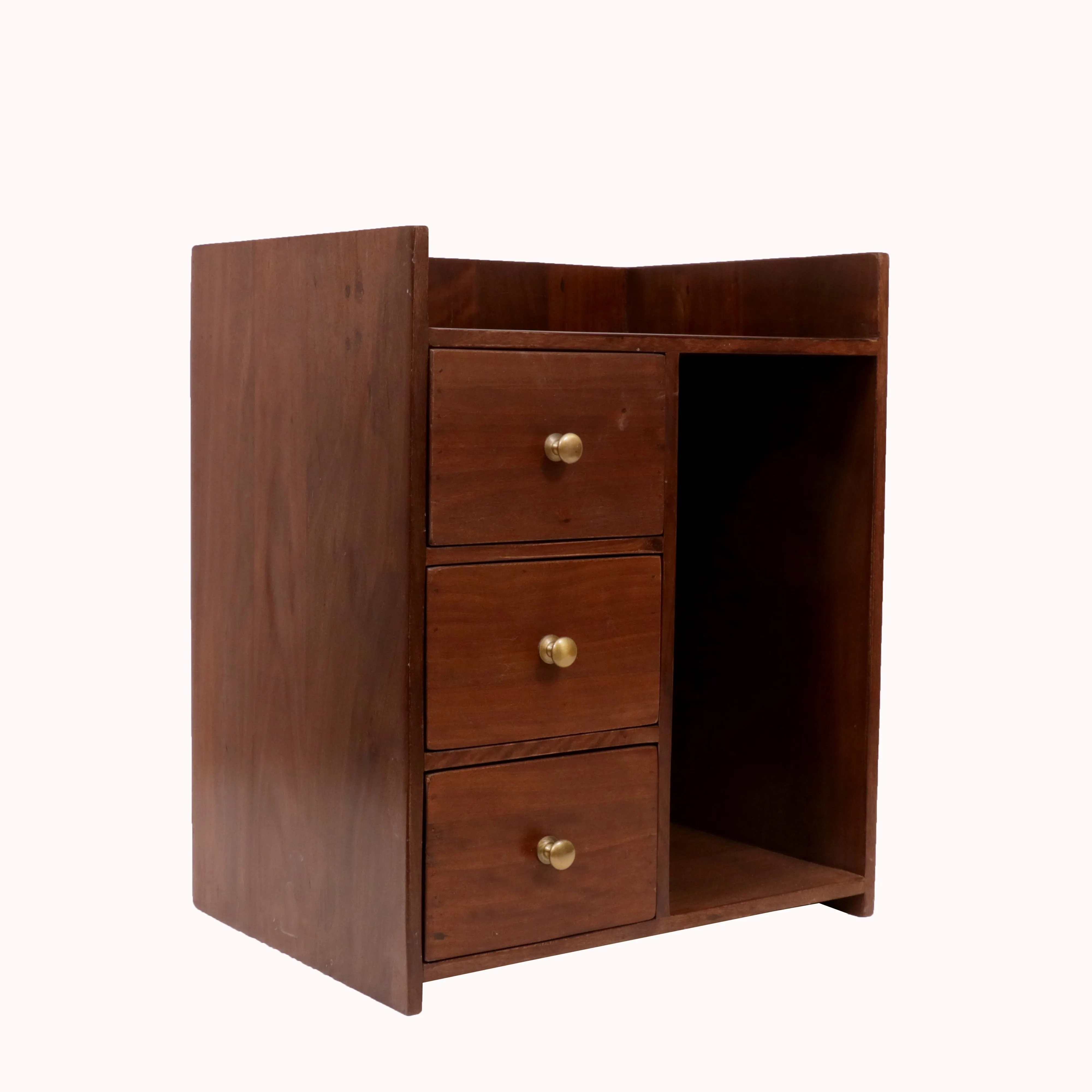 Triple Storage Night Stand (Right Side Drawer)