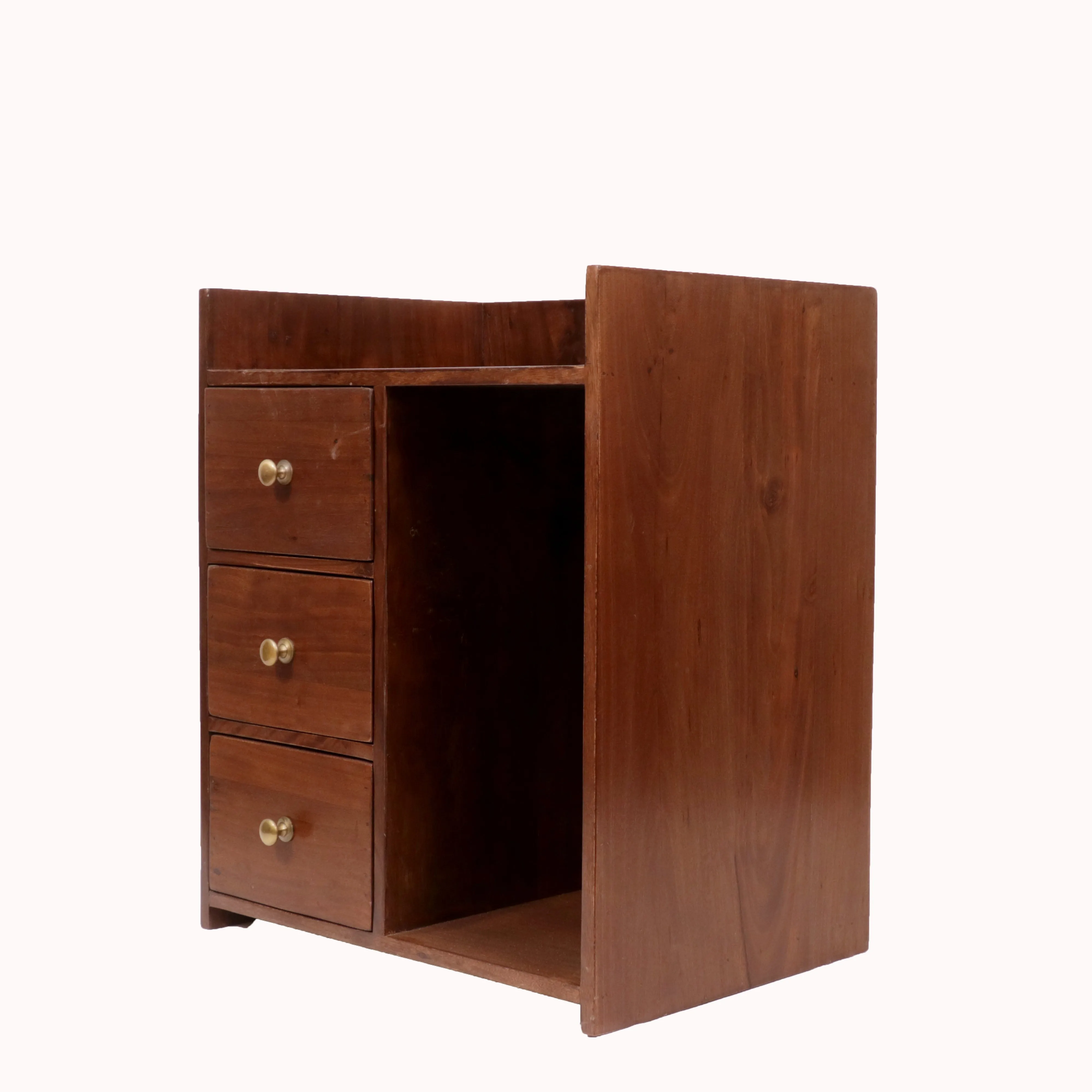Triple Storage Night Stand (Right Side Drawer)