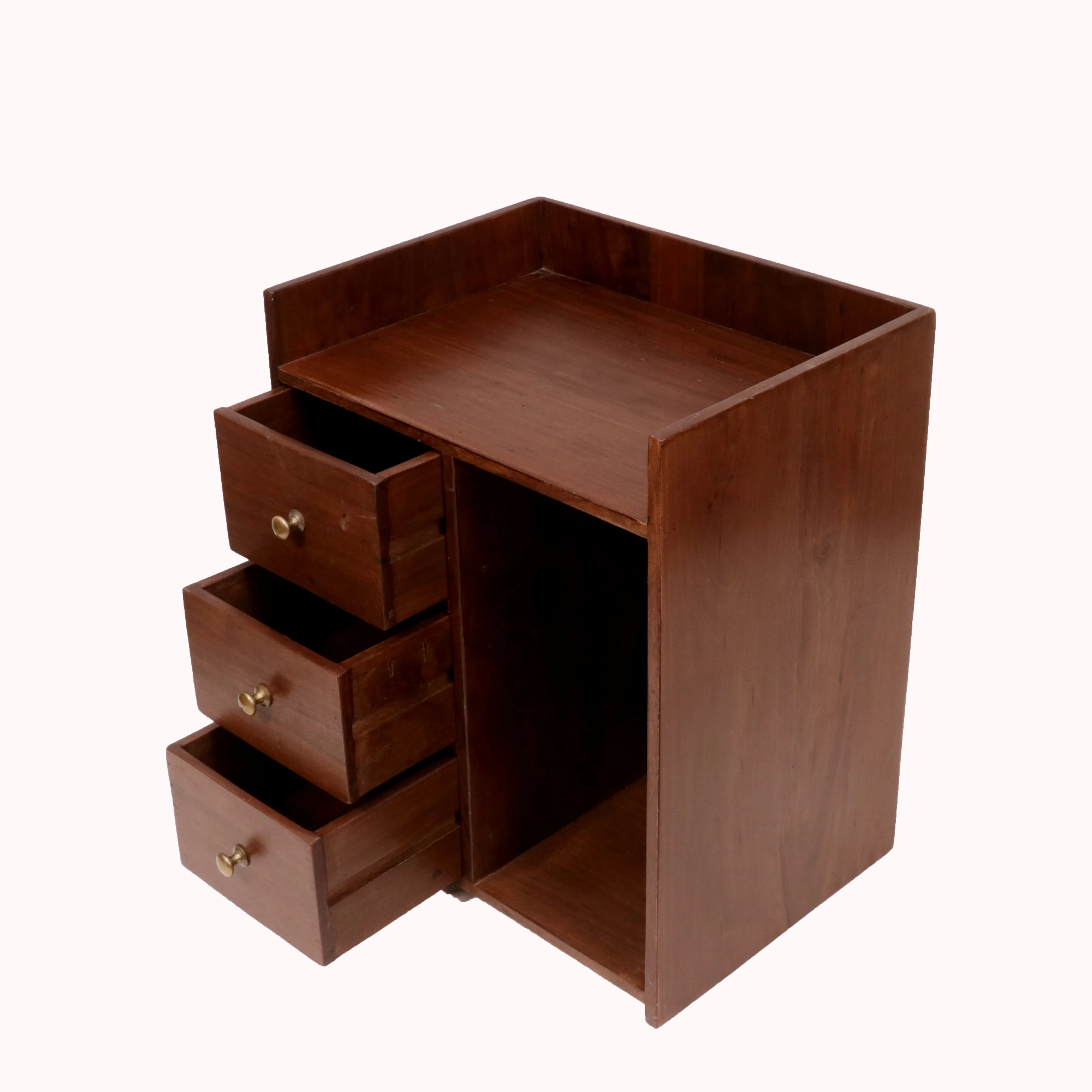 Triple Storage Night Stand (Right Side Drawer)