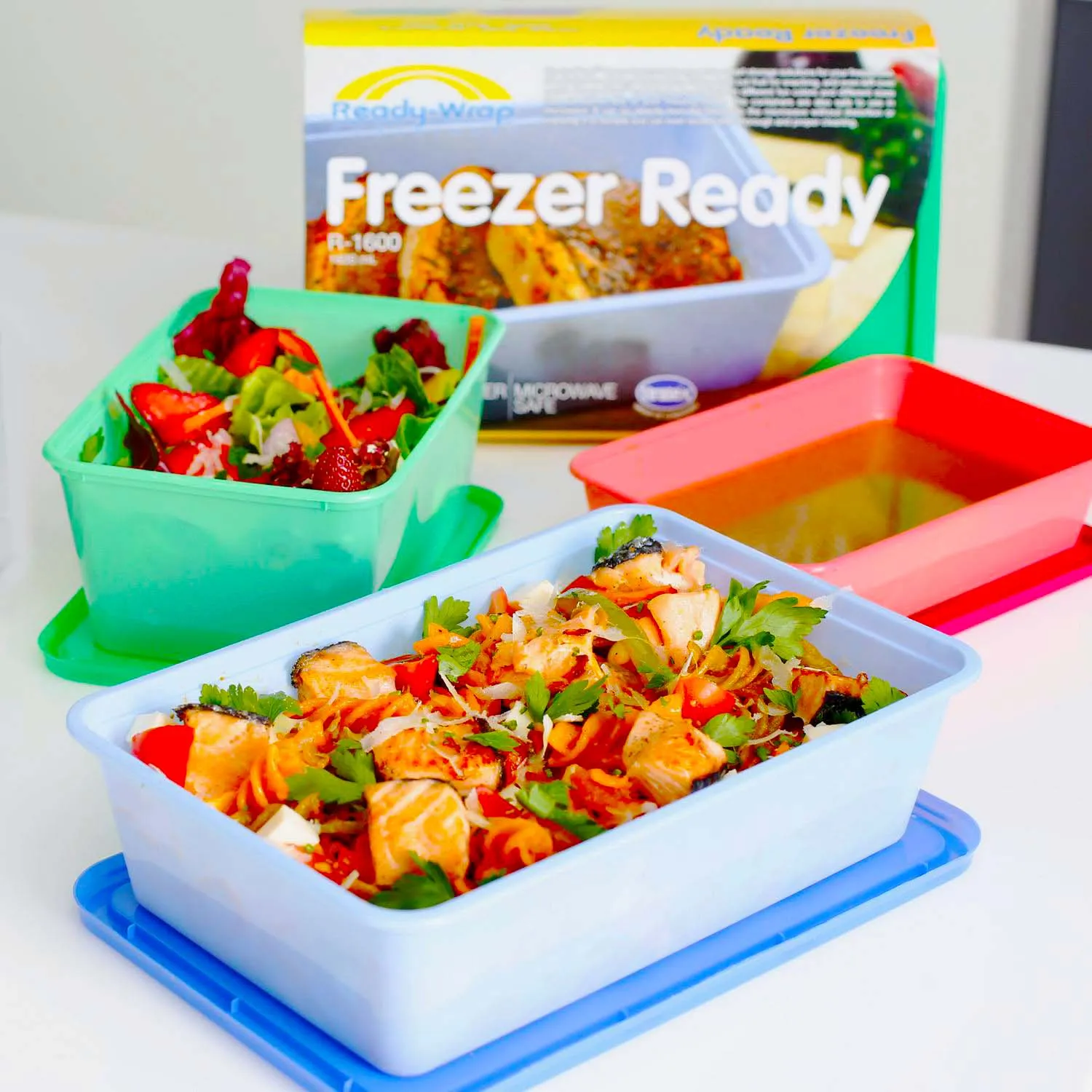 Uratex Rectangular Freezer & Microwave Ready Blue (50 pcs)