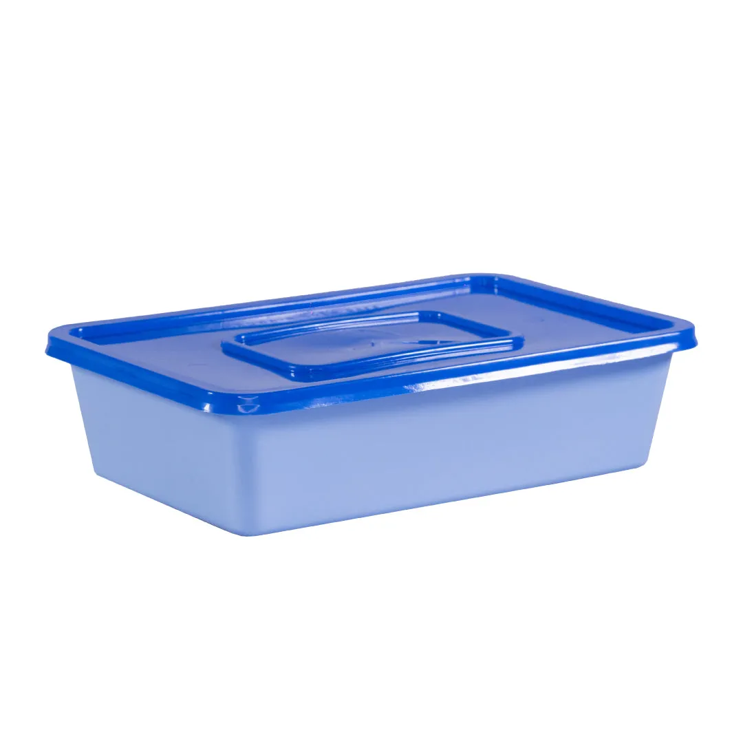 Uratex Rectangular Freezer & Microwave Ready Blue (50 pcs)