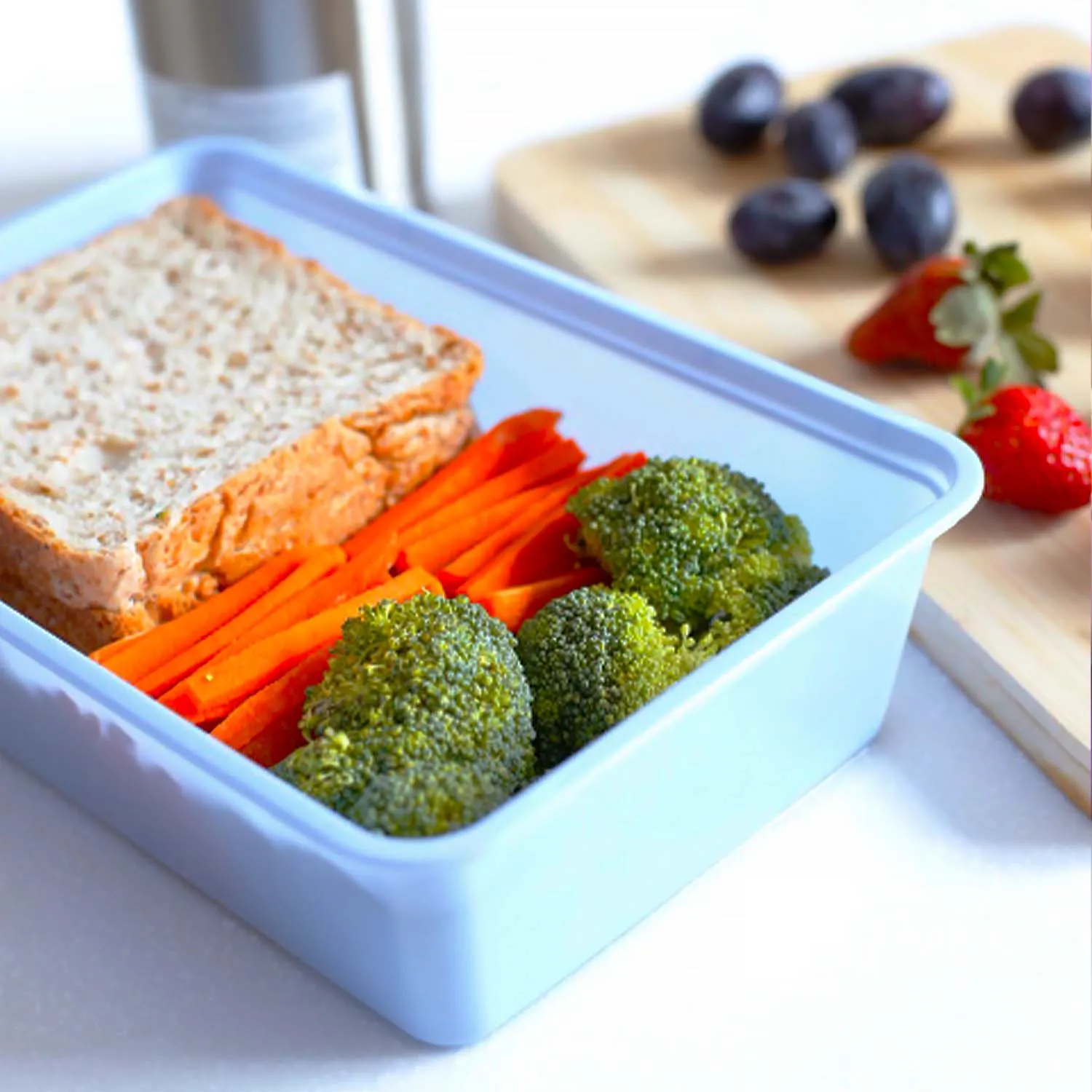 Uratex Rectangular Freezer & Microwave Ready Blue (50 pcs)