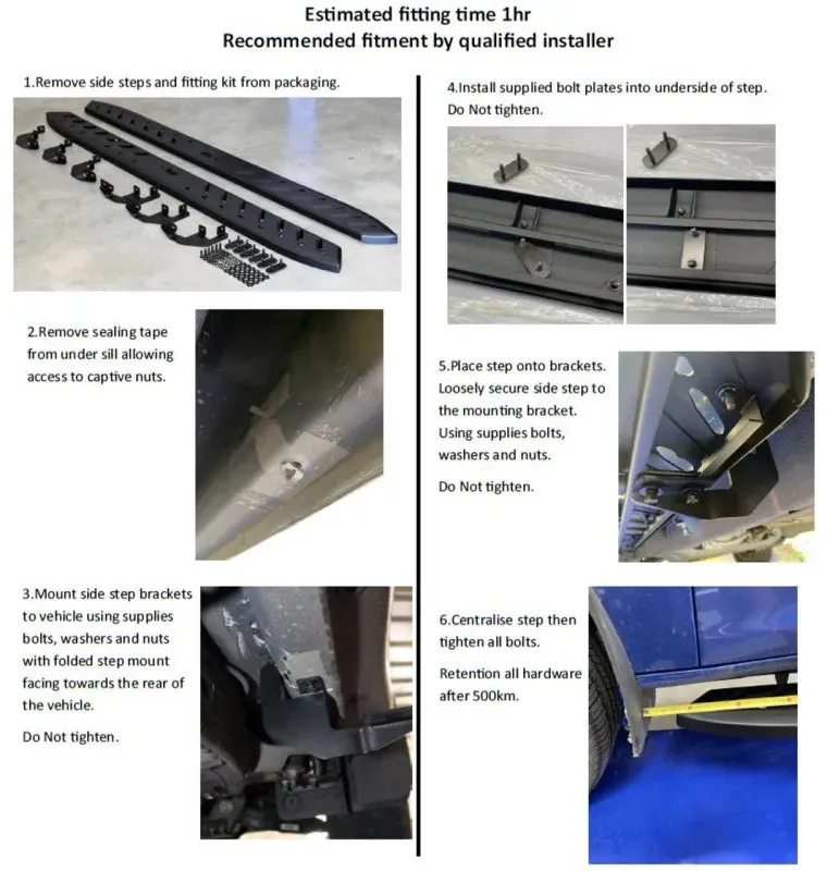 VRS Side Steps for LDV T60 / T60 Max