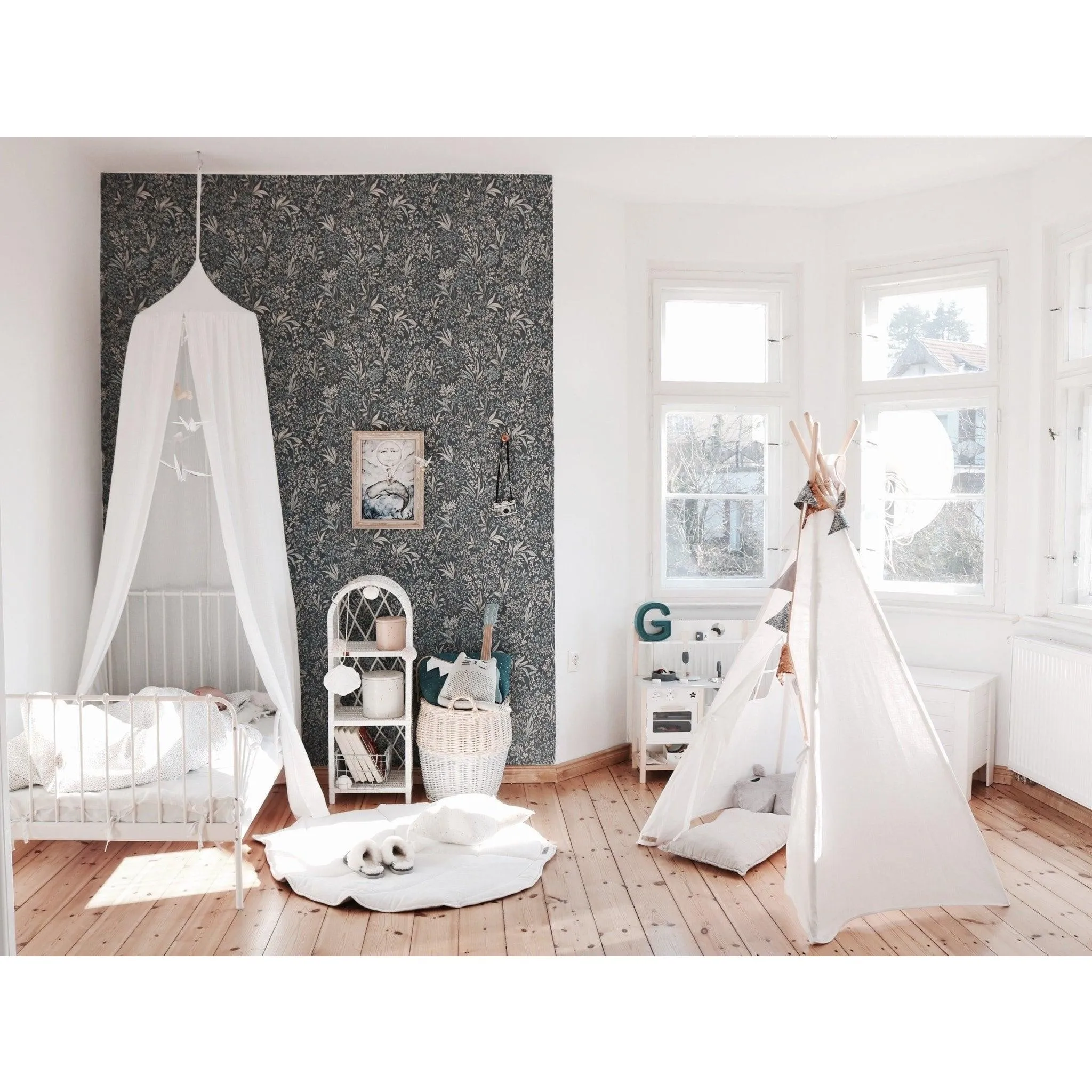 White Linen Teepee Tent